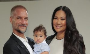 NEW YORK, NY - SEPTEMBER 10: Family portrait of Tim Leissner and Kimora Lee Simmons Leissner with their son Wolfe attend the Kimora Lee Simmons Presentation Spring 2016 New York Fashion Week: The Shows at on September 10, 2015 in New York City. (Photo by Randy Brooke/WireImage)