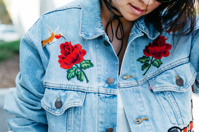 Denim And Embroidered Patches in 2022