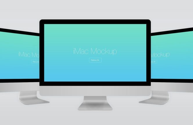 iMac Mockup PSD: Realistic Prototype for Clients