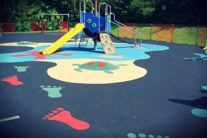 Why Kids are Safest on Wetpour Safety Surfacing for Playground Flooring in the UK