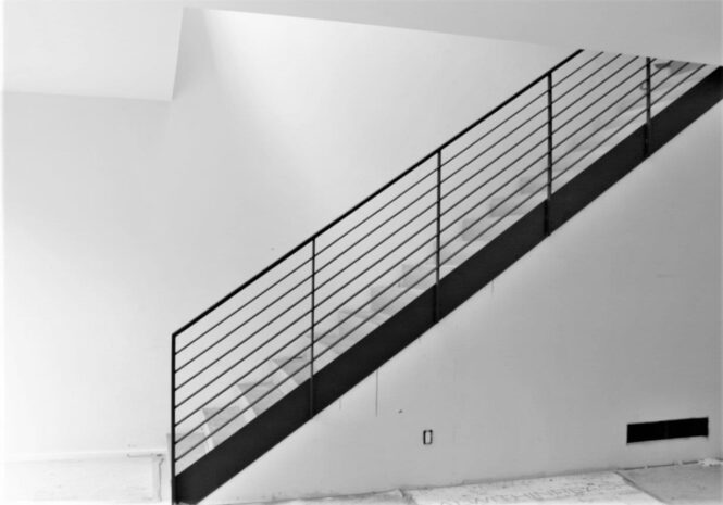 Iron Bars stairways - metal stair railing