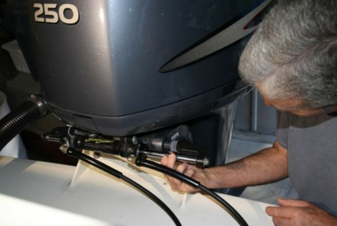 Check for Damage - addressing fluid leaks and problems before storing the boat